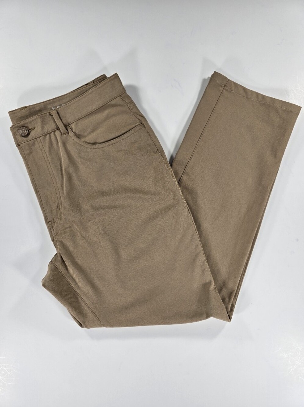 G FORE Tour 5 Pocket Golf Pants Mens 34x28 Tan Performance Stretch Straight